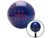 Red Yee Haaa Blue Flame Metal Flake Shift Knob with M16 x 1.5 Insert project manual billard cover lever strip grip metric weighted oem gear knob hot aftermarket