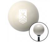 American Shifter Company 95885 White Master Chief Petty Officer of the Navy Ivory Shift Knob RS Z28 Lujo gm350