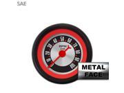 Tachometer Gauge American Retro Rodder Red Ring Face Red Classic Needles accessory cal customs 510 671 409 racing 426 early matchess icon amp bert car acces