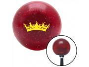 American Shifter Company ASCSNX35351 Yellow Princess Crown Red Metal Flake Shift Knob with 16mm x 1.5 Insert