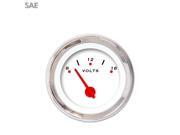 Aurora Instruments GAR255ZEXNABCE Volt Gauge - SAE Pegged White , Red Modern Needles, Chrome Trim Rings Style Aurora Instruments GAR255ZEXNABCE Volt Gauge - SAE Pegged White , Red Modern Needles, Chrome Trim Rings Style