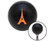 American Shifter Company 103548 Orange The Eiffel Tower Black Shift Knob with M16 x 1.5 Insert