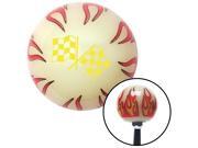 American Shifter Company ASCSNX1533710 Yellow Dual Checkered Flags Ivory Flame Shift Knob with M16 x 1.5 Insert ltr American Shifter Company ASCSNX1533710 Yellow Dual Checkered Flags Ivory Flame Shift Knob with M16 x 1.5 Insert ltr