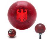 American Shifter Company ASCSNX34758 Red Heraldic Eagle Red Metal Flake Shift Knob with 16mm x 1.5 Insert