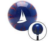 White Sailboat Blue Flame Metal Flake Shift Knob with M16 x 1.5 Insert sbc bbs handle leather pull lever shift cover knob oem boot metric top hot decoration pre