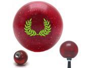 American Shifter Company ASCSNX30867 Green 2 Branches Pointing Up Red Metal Flake Shift Knob with 16mm x 1.5 Insert