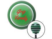 Red Grip Firmly Green Stripe Shift Knob with M16 x 1.5 Insert big dog mg tc automatic standard pull shift stick aftermarket leather lever solid resin lever stri