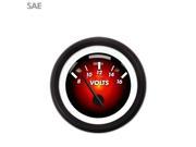 Volt Gauge SAE Pulsar Red Black Modern Needles Black Trim Rings Style 1932 gasser flathead ratrod racing 956 1932 ktm accessories wide 5 mini bike dune bug