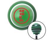 Red Dana Transfer Case Green Stripe Shift Knob with M16 x 1.5 Insert mgb rack resin leather lever knob solid standard aftermarket shift lever pull strip manual