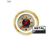 Speedometer Gauge SAE American Classic Gold V Red Classic Needles Gold xtreme apu ltr 956 bbc 510 409 sportsman big dog automotive early hot rod dirt line o
