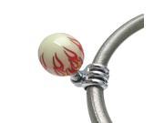 American Shifter Company ASCBN11001 Ivory Flame Suicide Brody Knob Opaque