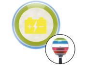 Yellow Battery Charge Symbol Stripe Shift Knob with M16 x 1.5 Insert parts solid manual knob knob rod plastic automatic pull lever strip handle resin oe grip c