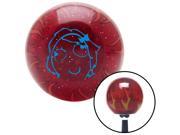 Blue Female Retarded Red Flame Metal Flake Shift Knob with M16 x 1.5 Insert hot decoration solid metric standard manual pool automatic pull aftermarket cover gr