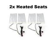 AutoLoc Power Accessories AUT9D6BA6 Chevy S10 Carbon Fiber Heated Seat Kit Pair trimmable for custom fit multi position illuminated switch works with remote st