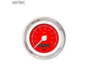 Speedometer Gauge Metric VX Red White Modern Needles Chrome Trim Rings icon late model ratrod car accessories 911 automotive spyder racing 2 din 426 1932 f