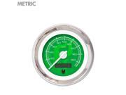 Speedometer Gauge Metric Ghost Flame Green White Modern Needles Chrome model t wide 5 427 racing procharger car accessories line out mgb 426 late model bbs