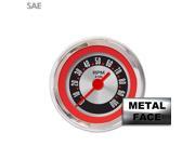 Delux Tachometer American Retro Rodder Red Ring Face Red Vintage Needles rhr socal accessories ktm ltr mgb drag race dune buggy cal customs procharger wholes