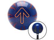 Orange Bubble Directional Arrow Up Blue Flame Metal Flake Shift Knob M16 x 1.5 grip lever hot standard stick rack lever resin top lever style pool cover metric