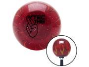 American Shifter Company ASCSNX1563602 Black Vtec This! Red Flame Metal Flake Shift Knob with M16 x 1.5 Insert