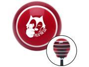 American Shifter Company ASCSNX96505 White Felix The Cat Thumbs Up Red Stripe Shift Knob with M16 x 1.5 Insert backup