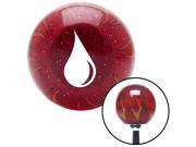 White Paint Drip Red Flame Metal Flake Shift Knob with M16 x 1.5 Insert lever pull boot cover lever resin top stick shift decoration leather custom style standa