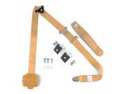 AutoLoc Power Accessories STBSB3RSPEHPK 3 Point Retractable Peach Seat Belt With Mounting Brackets Standard Buckle