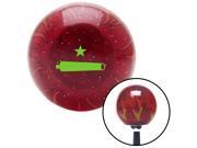 Green Come And Take It Red Flame Metal Flake Shift Knob with M16 x 1.5 Insert rod oem handle hot pull resin decoration style strip knob performance top gear sta