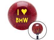 American Shifter Company ASCSNX1558455 Yellow I 3 BMW Red Flame Metal Flake Shift Knob with M16 x 1.5 Insert road king
