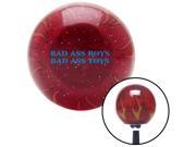 Blue Bad Ass Boys Bad Ass Toys Red Flame Metal Flake Shift Knob M16 x 1.5 Insert handle knob weighted stick lever hot knobs shift resin pool style custom boot t