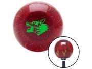 American Shifter Company ASCSNX1564849 Green Angry Dog Red Flame Metal Flake Shift Knob with M16 x 1.5 Insert g force