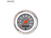 Aurora Instruments GAR134ZMXHABAH Speedometer Gauge Metric Marker Gray Orange Vintage Needles Chrome Trim amc