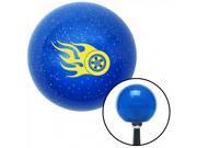 American Shifter Company ASCSNX12957 Yellow Wheel On Fire Blue Metal Flake Shift Knob with 16mm x 1.5 Insert American Shifter Company ASCSNX12957 Yellow Wheel On Fire Blue Metal Flake Shift Knob with 16mm x 1.5 Insert