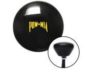 American Shifter Company ASCSNX1602563 Yellow Pow Mia Text Black Retro Shift Knob fits freedom fourth of july white fla American Shifter Company ASCSNX1602563 Yellow Pow Mia Text Black Retro Shift Knob fits freedom fourth of july white fla