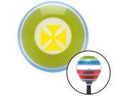 American Shifter Company ASCSNX1593479 Yellow Cross Maltese Stripe Shift Knob fits 1954 buick 1932 xy transmission American Shifter Company ASCSNX1593479 Yellow Cross Maltese Stripe Shift Knob fits 1954 buick 1932 xy transmission