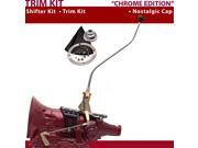American Shifter Company ASCS1C7F31X0B FMX Shifter Kit 23 Swan Trim Kit CHR Push Btn Cap BLK Boot Ringed Knob For DDFE2 American Shifter Company ASCS1C7F31X0B FMX Shifter Kit 23 Swan Trim Kit CHR Push Btn Cap BLK Boot Ringed Knob For DDFE2