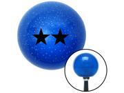 American Shifter Company ASCSNX20914 Black Officer 08 - Rear Admiral, Upper Half Blue Metal Flake Shift Knob w/ 16mm American Shifter Company ASCSNX20914 Black Officer 08 - Rear Admiral, Upper Half Blue Metal Flake Shift Knob w/ 16mm