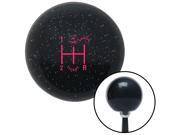 American Shifter Company ASCSNX1600305 Pink 5 Speed Shift Pattern - Prison Ticket Black Metal Flake Shift Knob fits nas American Shifter Company ASCSNX1600305 Pink 5 Speed Shift Pattern - Prison Ticket Black Metal Flake Shift Knob fits nas