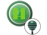 American Shifter Company ASCSNX104559 Green Captain Green Stripe Shift Knob with M16 x 1.5 Insert 356 circle track American Shifter Company ASCSNX104559 Green Captain Green Stripe Shift Knob with M16 x 1.5 Insert 356 circle track