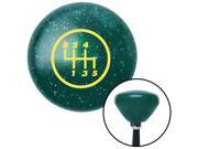 American Shifter Company ASCSNX1525402 Yellow 5 Speed Shift Pattern - 5RUL Grn Retro Metal Flake Shift Knob M16 x 1.5 American Shifter Company ASCSNX1525402 Yellow 5 Speed Shift Pattern - 5RUL Grn Retro Metal Flake Shift Knob M16 x 1.5