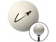 American Shifter Company 94040 Black Rocketship Flying Ivory Shift Knob SBC Camaro Trans Am Fiero Z28 RS SS GM American Shifter Company 94040 Black Rocketship Flying Ivory Shift Knob SBC Camaro Trans Am Fiero Z28 RS SS GM