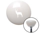 American Shifter Company ASCSNX1600647 White Deer Silhouette White Retro Shift Knob fits fluffy wildlife wild zoo pet w American Shifter Company ASCSNX1600647 White Deer Silhouette White Retro Shift Knob fits fluffy wildlife wild zoo pet w