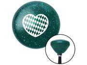 American Shifter Company ASCSNX1526969 White Checkered Heart Green Retro Metal Flake Shift Knob with M16 x 1.5 Insert American Shifter Company ASCSNX1526969 White Checkered Heart Green Retro Metal Flake Shift Knob with M16 x 1.5 Insert