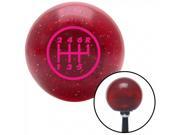 American Shifter Company ASCSNX31249 Pink 6 Speed Shift Pattern - 6RUR Red Metal Flake Shift Knob with 16mm x 1.5 Ins American Shifter Company ASCSNX31249 Pink 6 Speed Shift Pattern - 6RUR Red Metal Flake Shift Knob with 16mm x 1.5 Ins