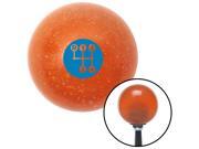 American Shifter Company ASCSNX1606209 Blue 4 Speed Shift Pattern - Dots 3 Orange Metal Flake Shift Knob fits auto v8 American Shifter Company ASCSNX1606209 Blue 4 Speed Shift Pattern - Dots 3 Orange Metal Flake Shift Knob fits auto v8