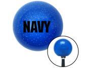 American Shifter Company ASCSNX20602 Black NAVY Logo Blue Metal Flake Shift Knob w/ 16mm x 1.5 Insert Gear shift tra American Shifter Company ASCSNX20602 Black NAVY Logo Blue Metal Flake Shift Knob w/ 16mm x 1.5 Insert Gear shift tra