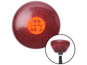 American Shifter Company ASCSNX1612012 Orange 5 Speed Shift Pattern - Dots 15 Red Retro Metal Flake Shift Knob fits aut American Shifter Company ASCSNX1612012 Orange 5 Speed Shift Pattern - Dots 15 Red Retro Metal Flake Shift Knob fits aut