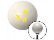 American Shifter Company 94858 Yellow Jet Formation Ivory Shift Knob 700r4 SS Firebird SBC bowtie gm350 Lujo GM American Shifter Company 94858 Yellow Jet Formation Ivory Shift Knob 700r4 SS Firebird SBC bowtie gm350 Lujo GM