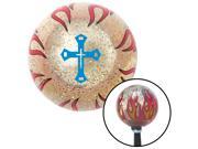 American Shifter Company ASCSNX1551574 Blue Budded Cross Clear Flame Metal Flake Shift Knob with M16 x 1.5 Insert American Shifter Company ASCSNX1551574 Blue Budded Cross Clear Flame Metal Flake Shift Knob with M16 x 1.5 Insert