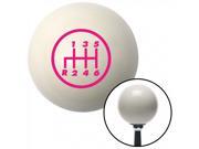 American Shifter Company 89902 Pink 6 Speed Shift Pattern - 6RDL Ivory Shift Knob gm350 RS Trans Am iroc Lujo American Shifter Company 89902 Pink 6 Speed Shift Pattern - 6RDL Ivory Shift Knob gm350 RS Trans Am iroc Lujo