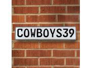 COWBOYS39 NFL Dallas Cowboys White Stamped Street Sign Mancave Wall Art traffic ave road parkway aluminum metal real street sign personalized custom court drive COWBOYS39 NFL Dallas Cowboys White Stamped Street Sign Mancave Wall Art traffic ave road parkway aluminum metal real street sign personalized custom court drive